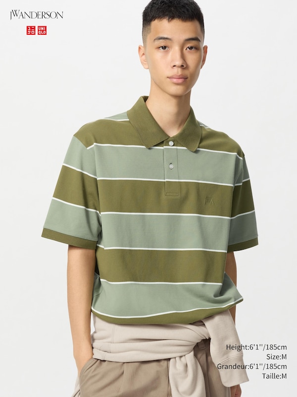 DRY PIQUE STRIPED POLO SHIRT