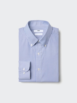 Super Non Iron Slim Fit Shirt | Striped Button Down Collar