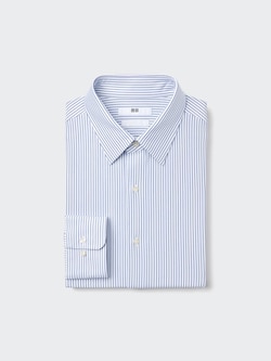 SUPER NON IRON JSERSEY SLIM FIT SHIRT | STRIPED | REGULAR COLLAR