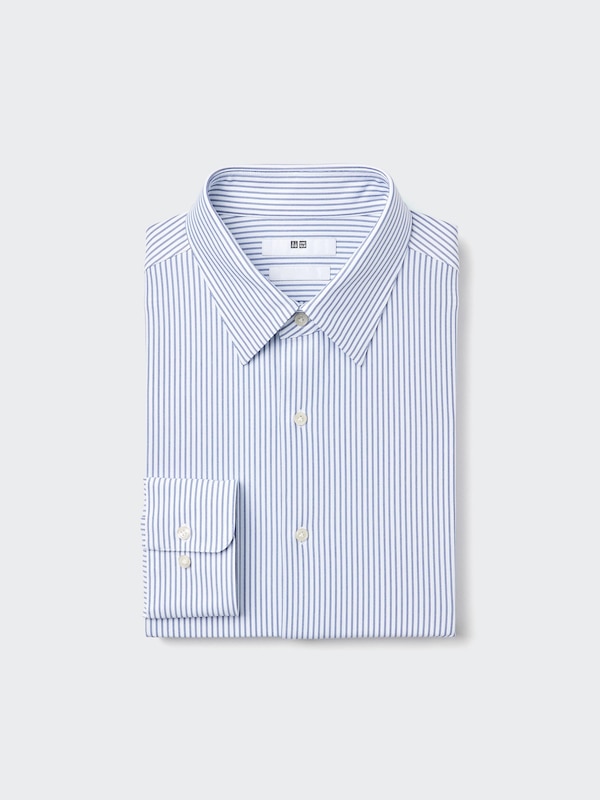 SUPER NON IRON JSERSEY SLIM FIT SHIRT | STRIPED | REGULAR COLLAR