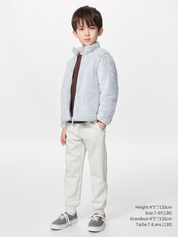 VESTE EN POLAIRE DUVETEUX ZIP INTÉGRAL