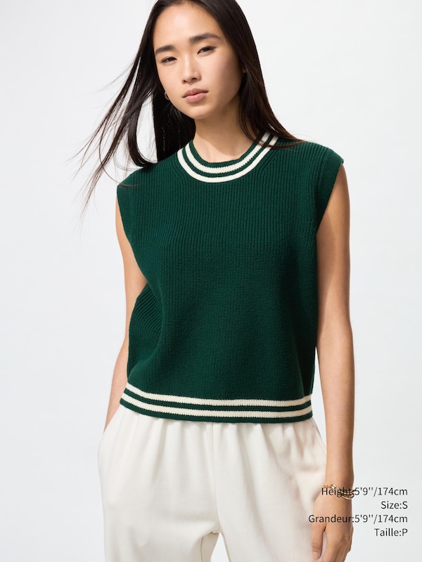 CREW NECK VEST