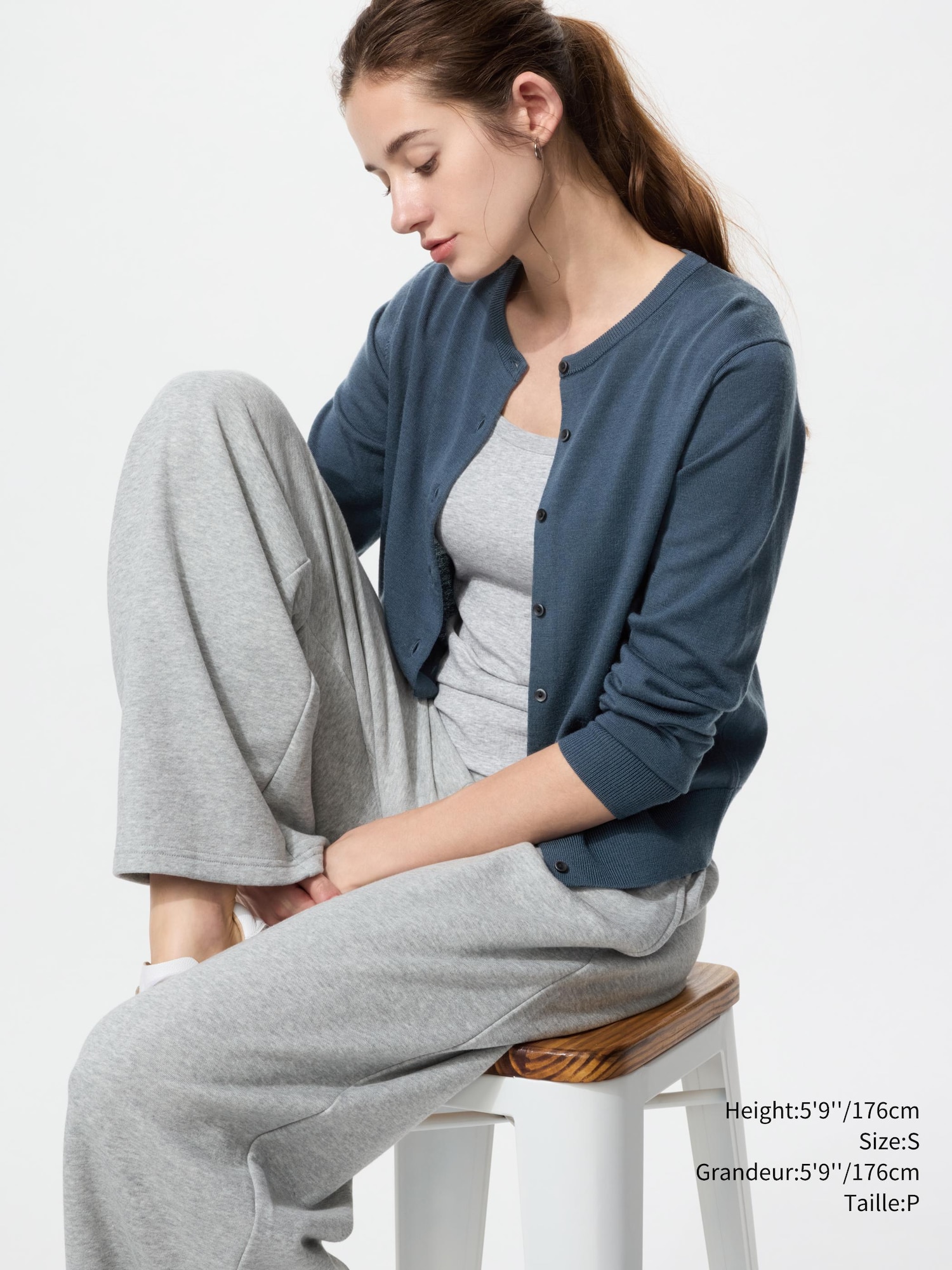 MERINO CREW NECK CARDIGAN