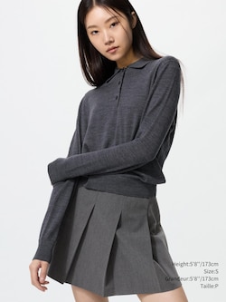 MERINO POLO SWEATER
