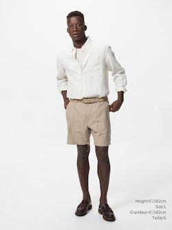 SHORT EN MÉLANGE LIN 6.5"