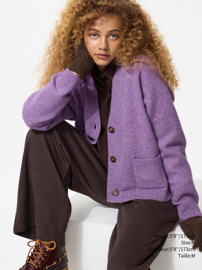 SOUFFLÉ YARN SHORT CARDIGAN