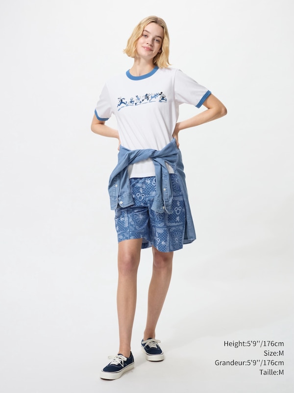 DISNEY IN BLUE SHORTS