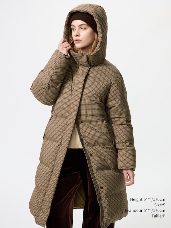 MANTEAU LONG EN DUVET SANS COUTURES
