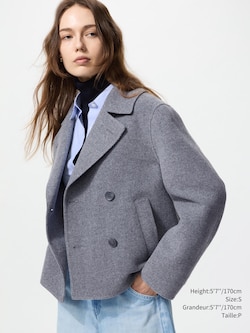 DOUBLE FACE SHORT COAT | RELAXED