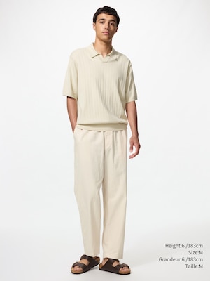 Linen Blend Easy Ankle Pants