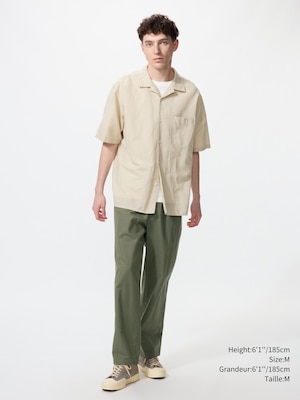 Linen Blend Easy Ankle Pants