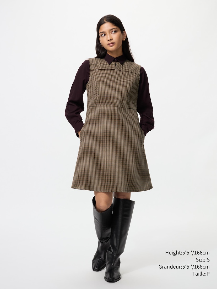 DOUBLE FACE MINI DRESS | SLEEVELESS_36