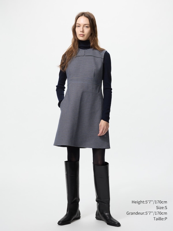 DOUBLE FACE MINI DRESS | SLEEVELESS