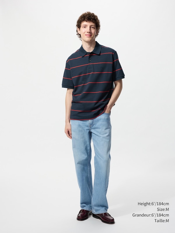 DRY PIQUE STRIPED POLO SHIRT
