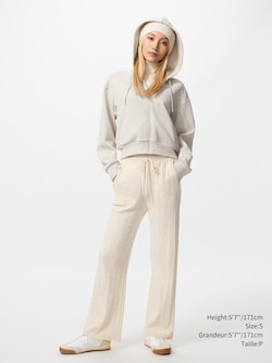 WASHABLE KNIT CABLE PANTS