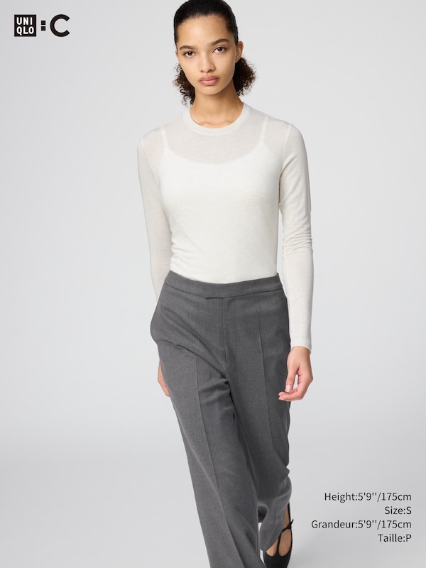 HEATTECH EXTRA WARM CASHMERE BLEND CREW NECK T-SHIRT