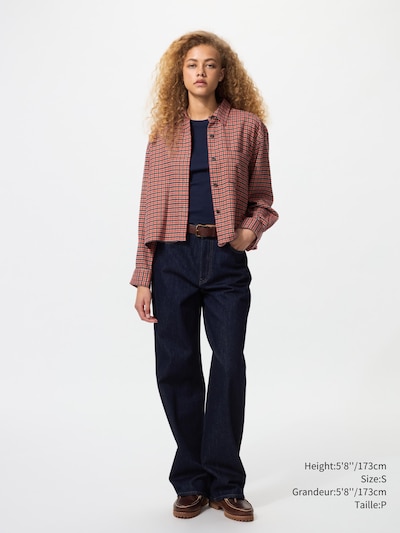 Flannel Boxy Shirt | Mini Check