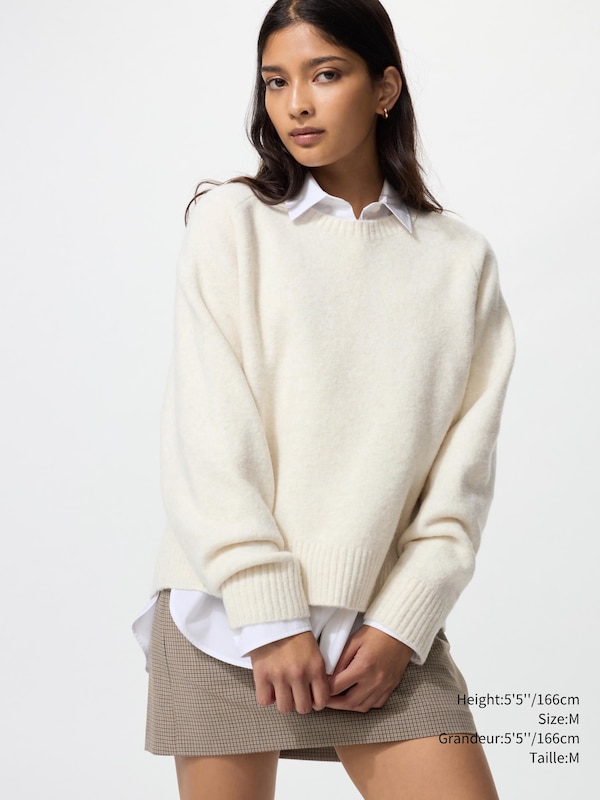 SOUFFLÉ YARN CREW NECK SWEATER
