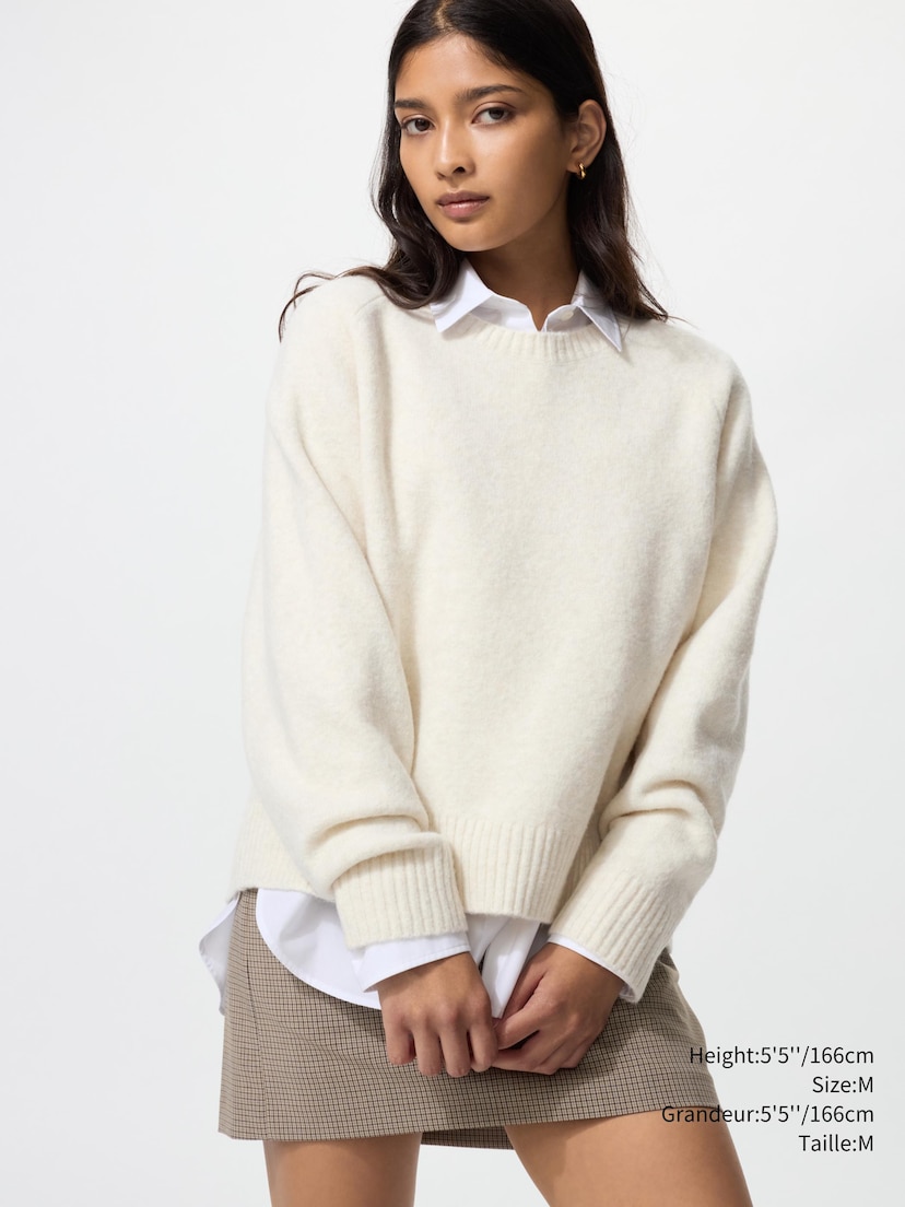 SOUFFLÉ YARN CREW NECK SWEATER_01