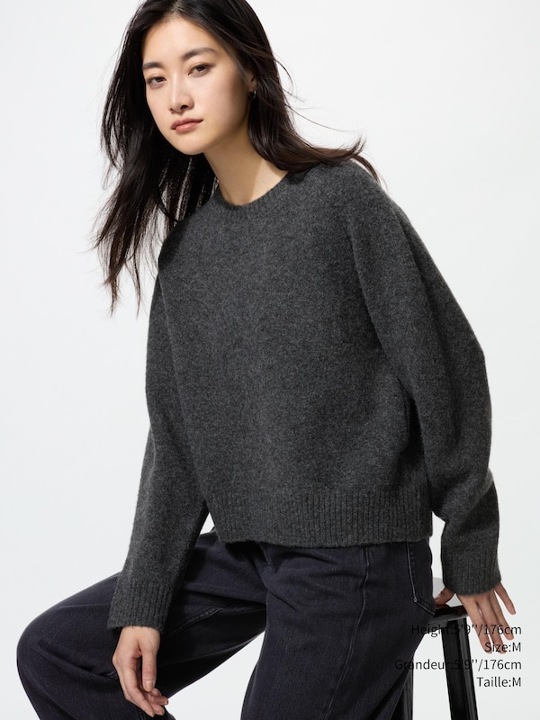 SOUFFLÉ YARN CREW NECK SWEATER