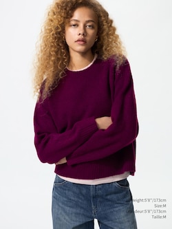 SOUFFLÉ YARN CREW NECK SWEATER