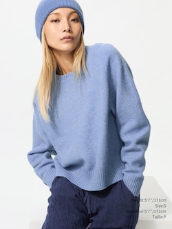 SOUFFLÉ YARN CREW NECK SWEATER