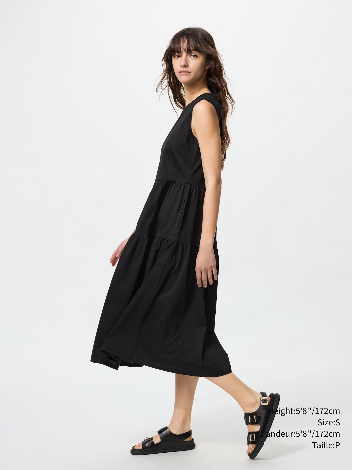 MERCERIZED COTTON DRESS SLEEVELESS