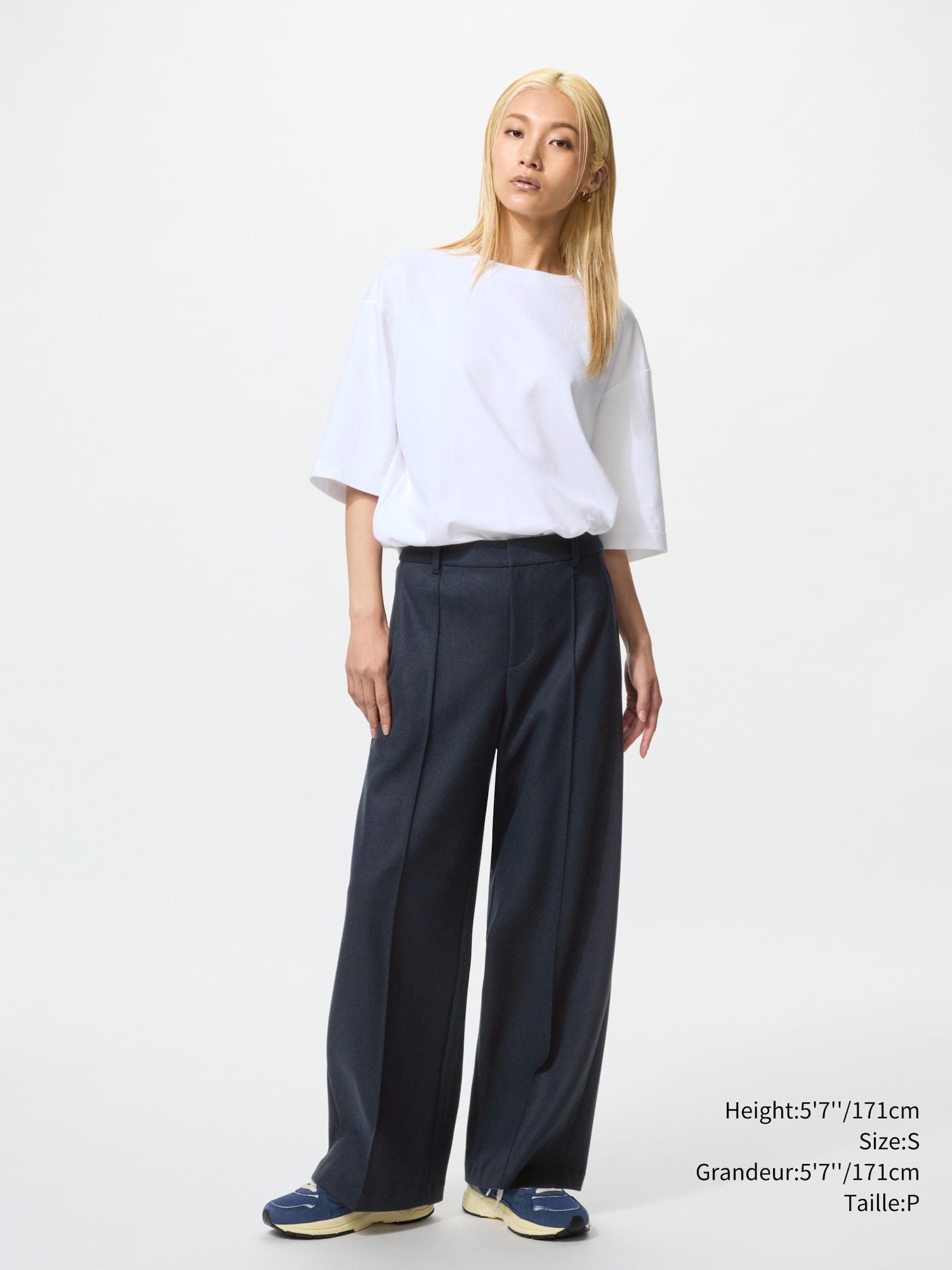 BRUSHED JERSEY WIDE PANTS