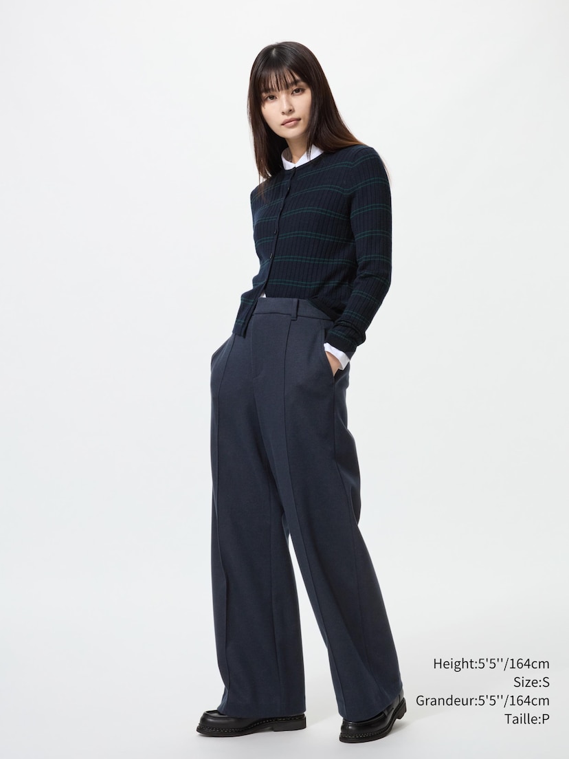 BRUSHED JERSEY WIDE PANTS_69