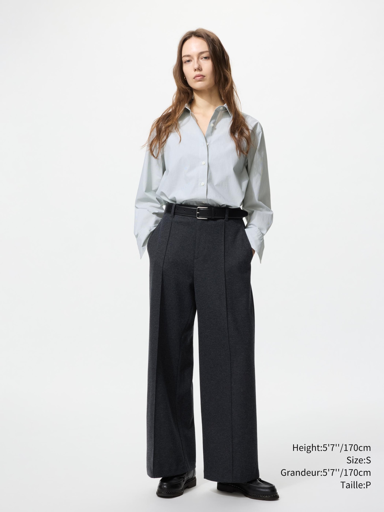 BRUSHED JERSEY WIDE PANTS