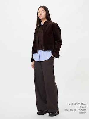 BRUSHED JERSEY WIDE PANTS | TALL