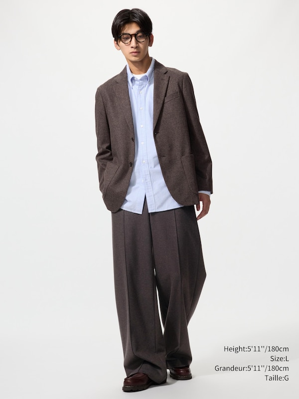 BRUSHED JERSEY WIDE PANTS | TALL