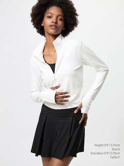 AIRism SOFT HALF-ZIP T-SHIRT