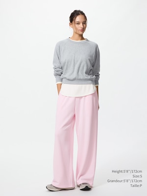 Pantalon ample en coton ouaté