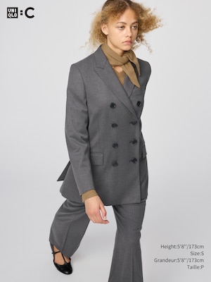 DOUBLE BREASTED TAILORED JACKET