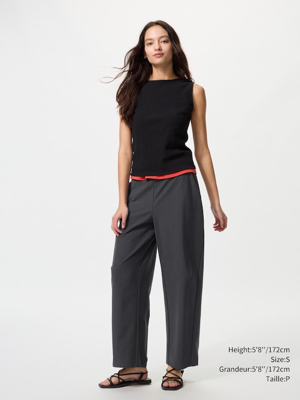 STRETCH JERSEY BARREL PANTS