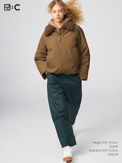 COTTON BARREL ANKLE PANTS