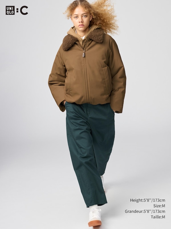 COTTON BARREL ANKLE PANTS