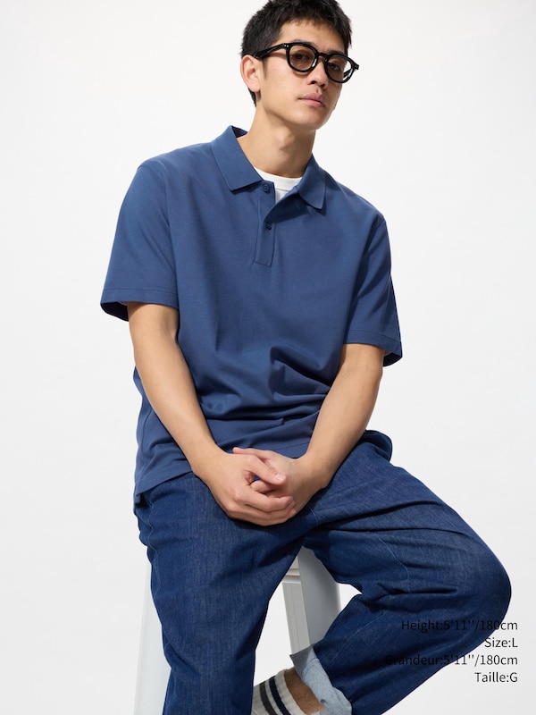 AIRism COTTON PIQUE POLO SHIRT