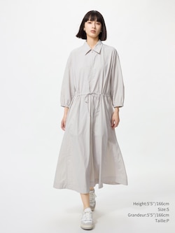 NYLON DRESS | 3/4 SLEEVE