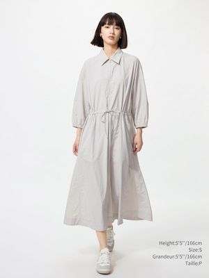 NYLON DRESS | 3/4 SLEEVE