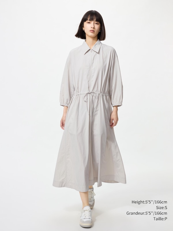 NYLON DRESS | 3/4 SLEEVE