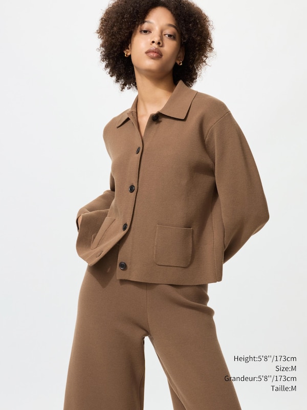 MILANO RIBBED KNITTED JACKET