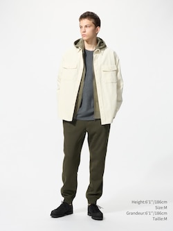 PANTALON HEATTECH EN COTON OUATÉ DOUBLÉ DE POLAIRE