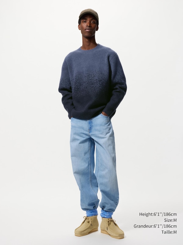 SOUFFLÉ YARN GRADATION CREW NECK SWEATER