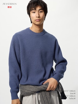 RIBBED CREW NECK SWEATER