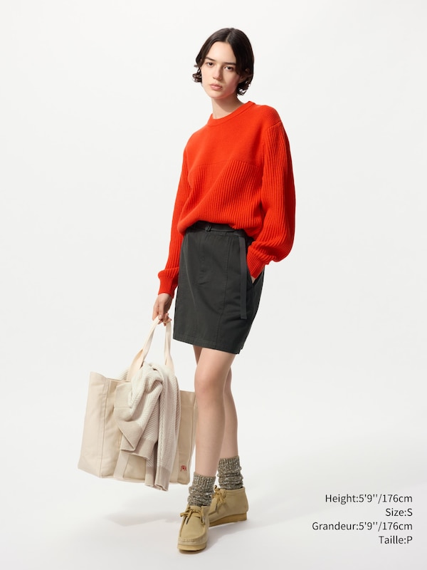 RIBBED CREW NECK SWEATER