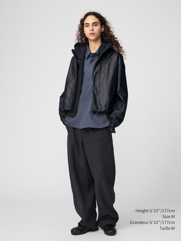 BRUSHED SWEAT WIDE PANTS