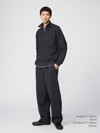 Brushed Half-Zip Sweatshirt