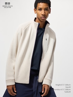 VESTE TRICOTÉE EN POLAIRE ZIP INTÉGRAL